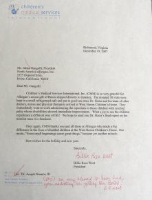 photo of a letter
