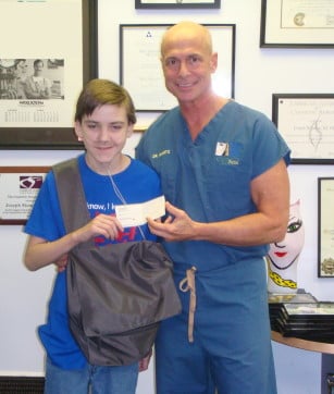 the doctor with a young patient