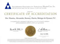 cosmetic surgery center, AAAHC accreditation