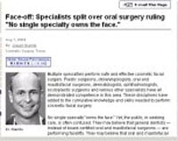 Article: Face-off: Specialists split over oral surgery ruling