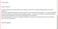 participant comments