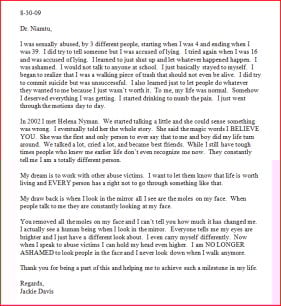 thank you letter