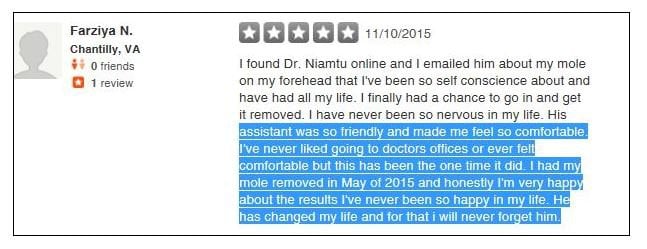Dr Niamtu Review - He has changed my life and for that I will never forget him.