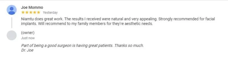 Cheek Implants review in Richmond