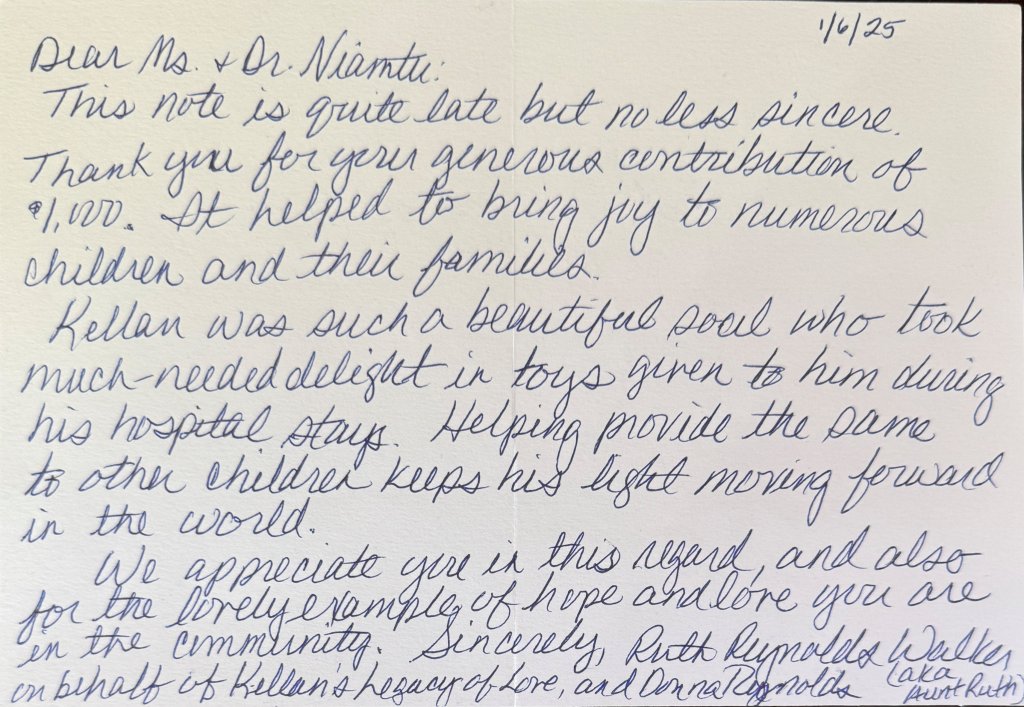 thank you letter
