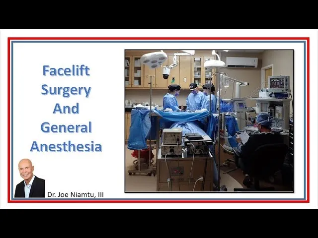 Facelift Surgery And General Anesthesia Video Thumbnail