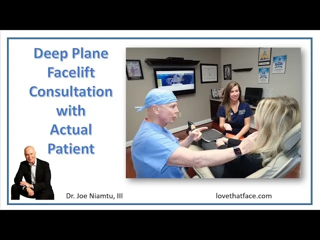 Deep Plane Facelift Consultation With An Actual Patient Video Thumbnail
